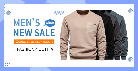 Casual crew neck hoodie