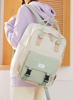 New small fresh backpack large capacity backpack 绿色 