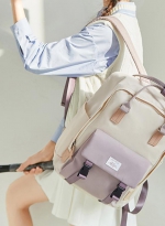 New small fresh backpack large capacity backpack 紫色 