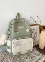 New schoolbag Women's Korean backpack 绿色 