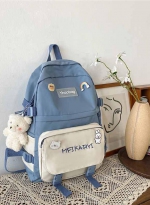 New schoolbag Women's Korean backpack 蓝色 