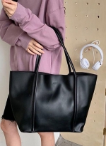 Shoulder bag Large capacity Tote bag 黑色 
