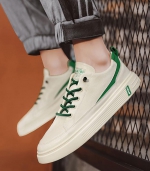 New trend casual sports small white men's board shoes 米绿 