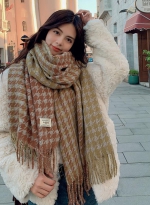 Thermal scarf gradient check ins 绿咖 