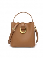 fashion all-match shoulder bag caramel colour 