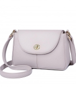 PU soft leather shoulder bag grey 
