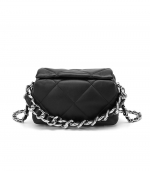 fashion all-match rhombus bag Black 