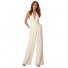 Sexy neck jumpsuit White