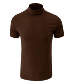 Turtleneck base Tshirt brown 