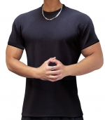Casual crew neck T-shirt Black 