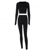 Exercise yoga body suit Black 