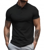 Casual POLO shirt with lapels Black 