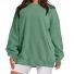 Long sleeve crew neck top Light green