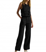 Casual pantsuit Black 