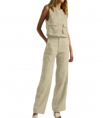 Casual pantsuit Khaki 