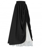 High-waisted vintage dress Black 
