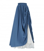 High-waisted vintage dress Blue 