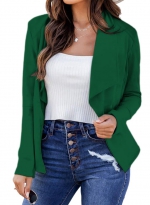 Lapel cardigan jacket suit  Green 