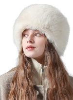 Warm furry hat Beige 