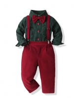 Boys' Christmas suit Green 