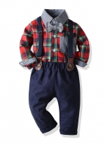Boys' Christmas suit Navy blue 