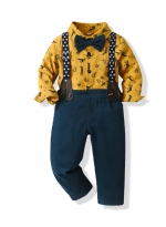 Boys' Christmas suit Yellow 
