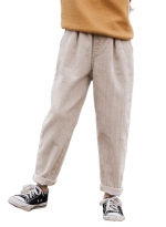 Girls' thick slacks Beige 