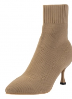 Knitted stilettos khaki 