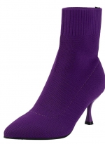 Knitted stilettos Purple 
