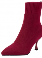 Knitted stilettos Red 