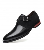 Fashion casual leather shoes Black 