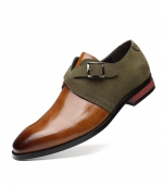 Fashion casual leather shoes Yellow 