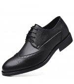 Business casual leather shoes Black 