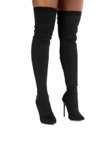 Over-the-knee boots Black 
