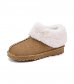 Casual warm snow boots Maroon 