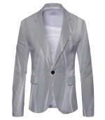 Commuter fashion suit jacket Gray-1 
