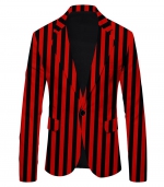 Commuter fashion suit jacket Red stripe 