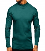 Warm long-sleeved T-shirt Dark green 