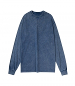 Off shoulder T shirt base    Blue 
