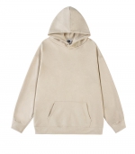 Fleece plate hoodie    Khaki 
