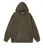 Fleece plate hoodie    Army green 