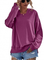 Fleece hoodie hood    Purple 