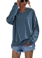 Fleece hoodie hood    Steel blue 