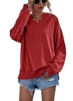 Fleece hoodie hood    Red 