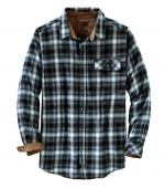 Long sleeved loose shirt jacket    23# lattice 