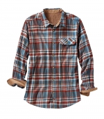 Long sleeved loose shirt jacket    24# lattice 