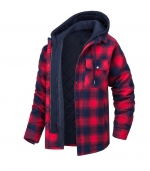 Hooded detachable jacket Burgundy 