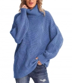 Sweater pullover long sleeves Blue 