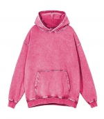 Vintage hooded hoodie Pink 