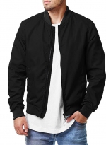 Sports baseball jacket Black 